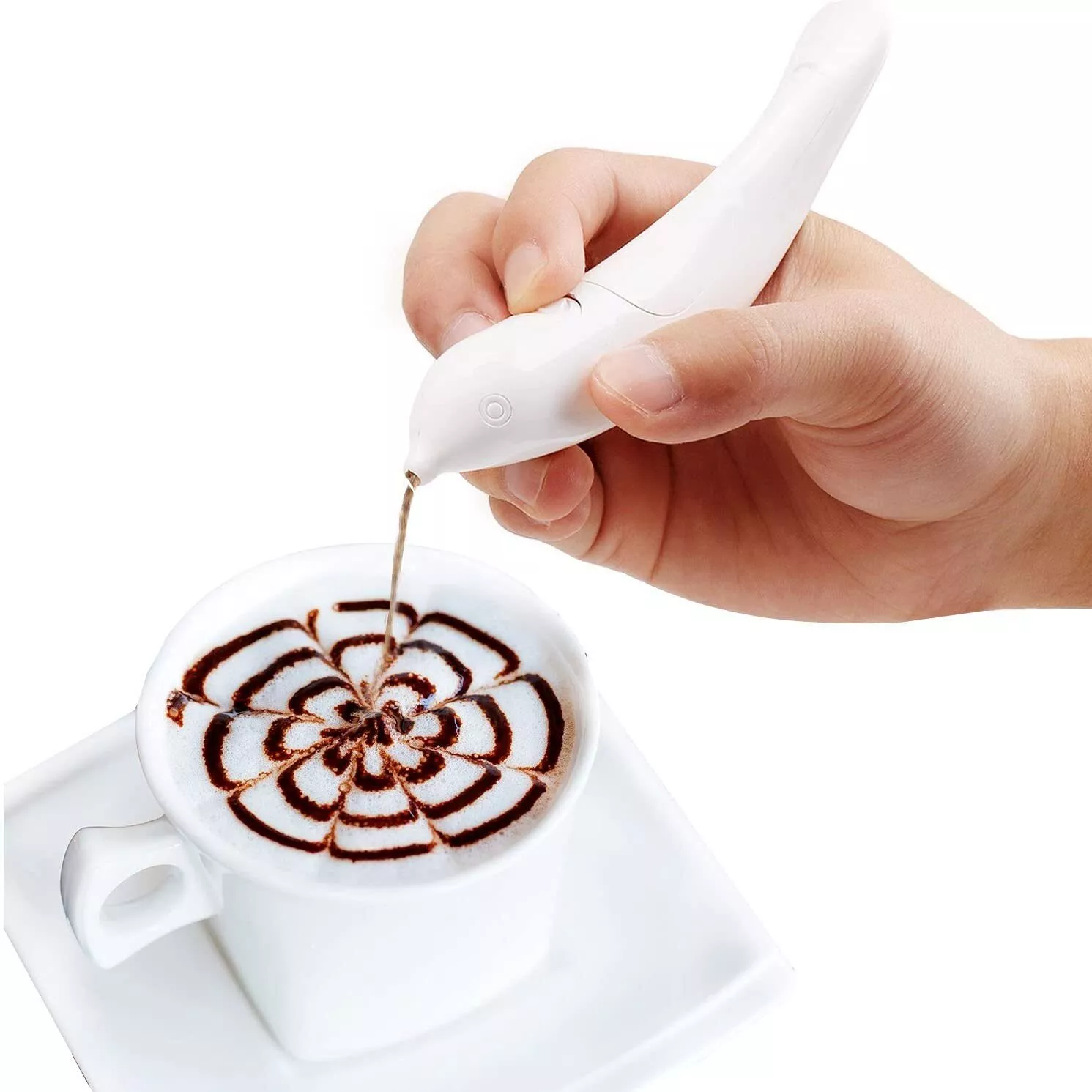 Electric Latte Art Pen for Coffee Cake Spice Pen Cake Decoration Pen Coffee